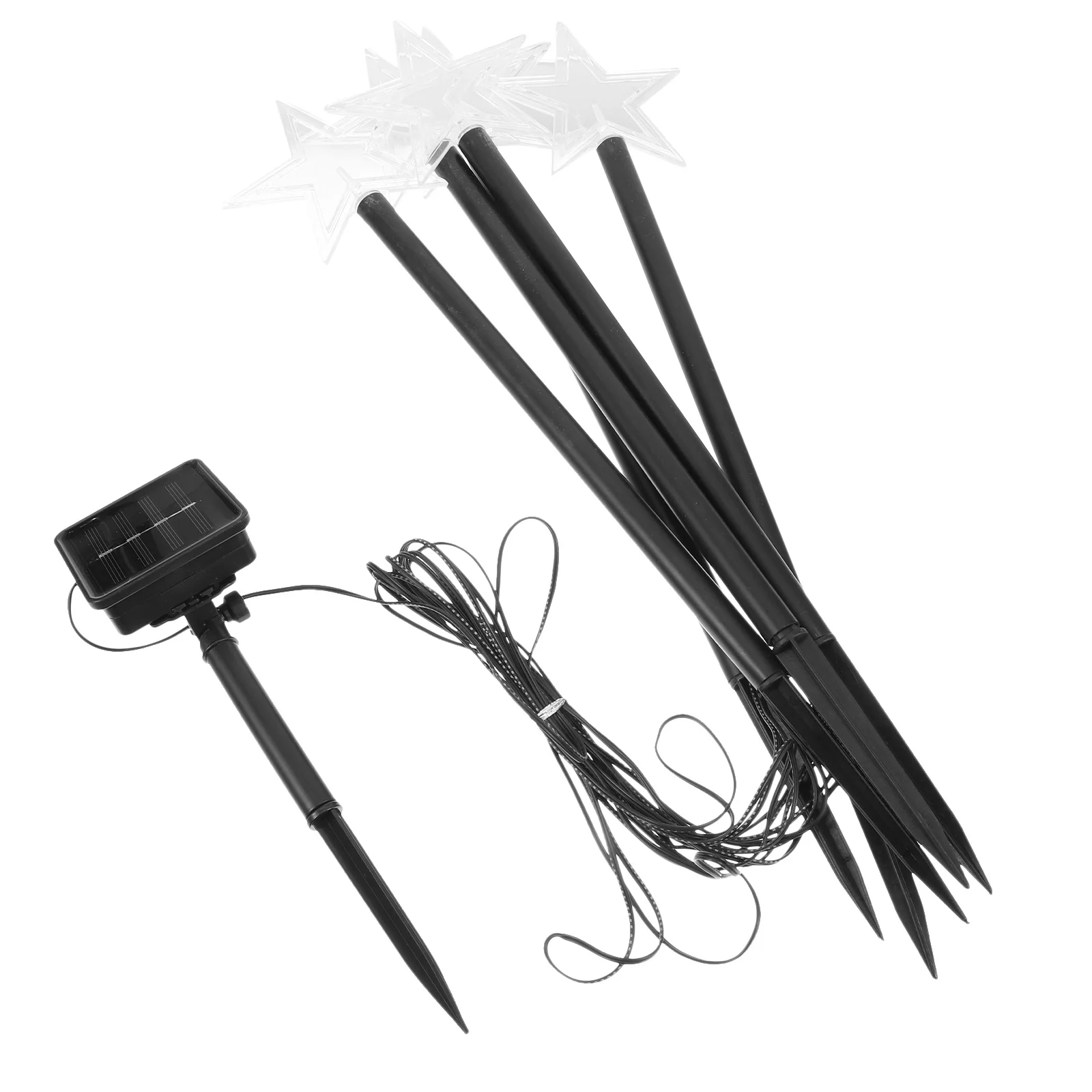 

1 комплект, солнечная лампа, гирлянда, водонепроницаемая лампа со звездой, садовая, патио, двор, уличный пейзажный светильник, водонепроницаемый светильник для колпака