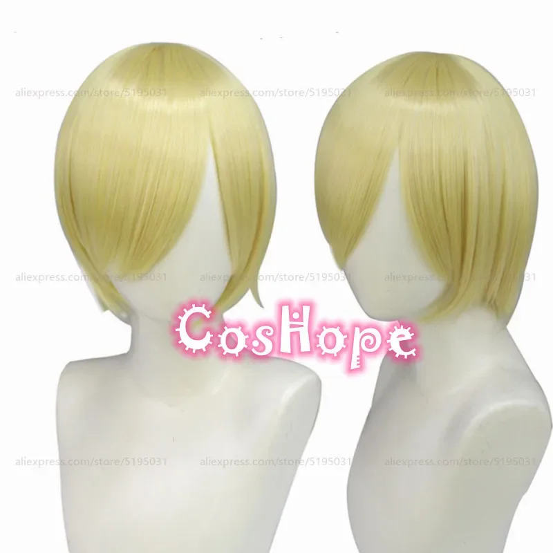 Alois Trancy Cosplay Wig Short Yellow Wig Cosplay Anime Cosplay Wigs Heat Resistant Synthetic Wigs Halloween