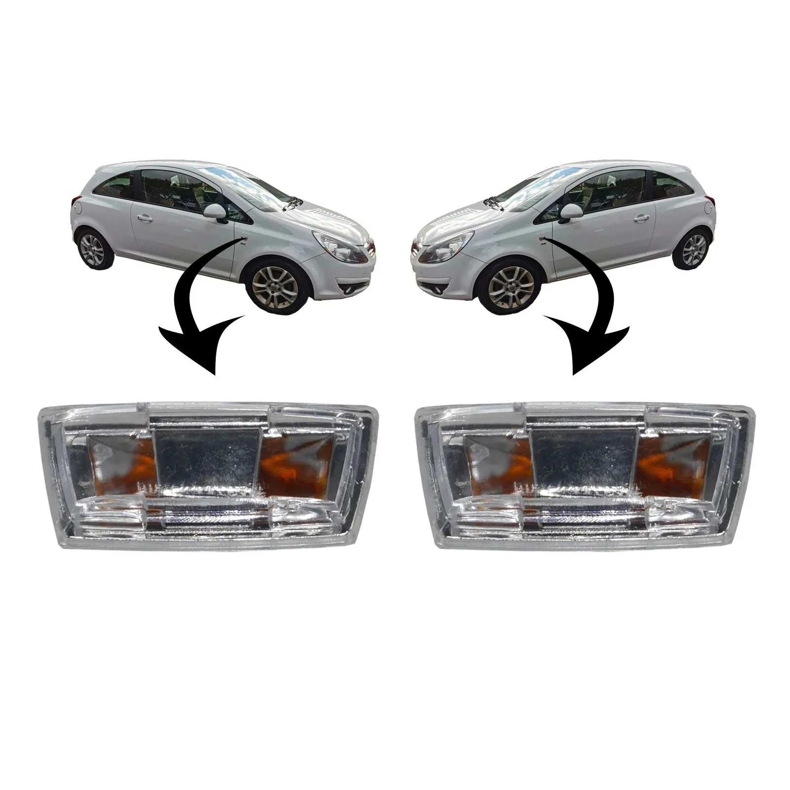Side Indicator Repeater Light Lamp For Vauxhall Astra H Corsa D Right/Left Car Turn Signal Light
