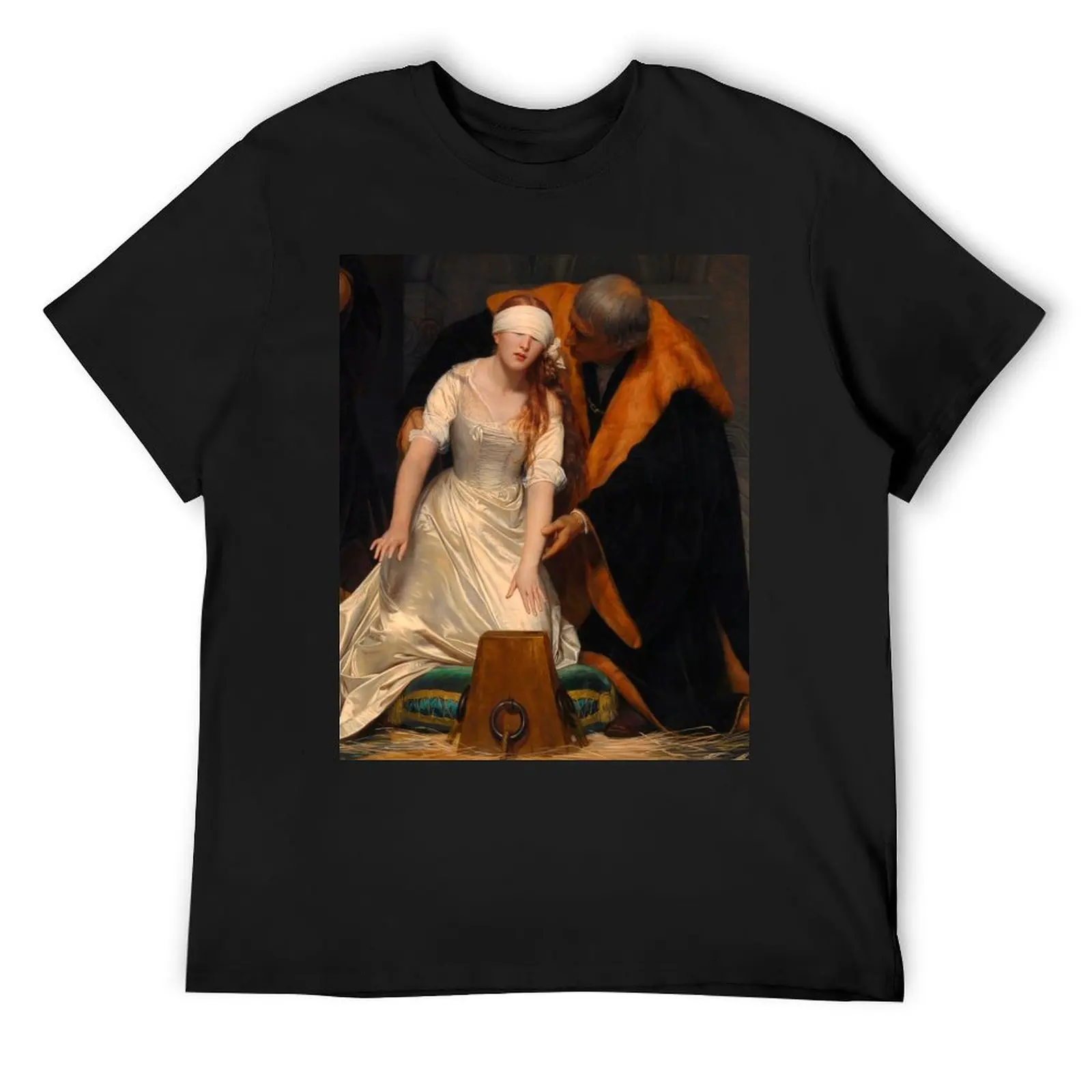 

Execution of Lady Jane Grey by Paul Delaroche T-Shirt graphics shirts graphic Men's cotton t-shirt