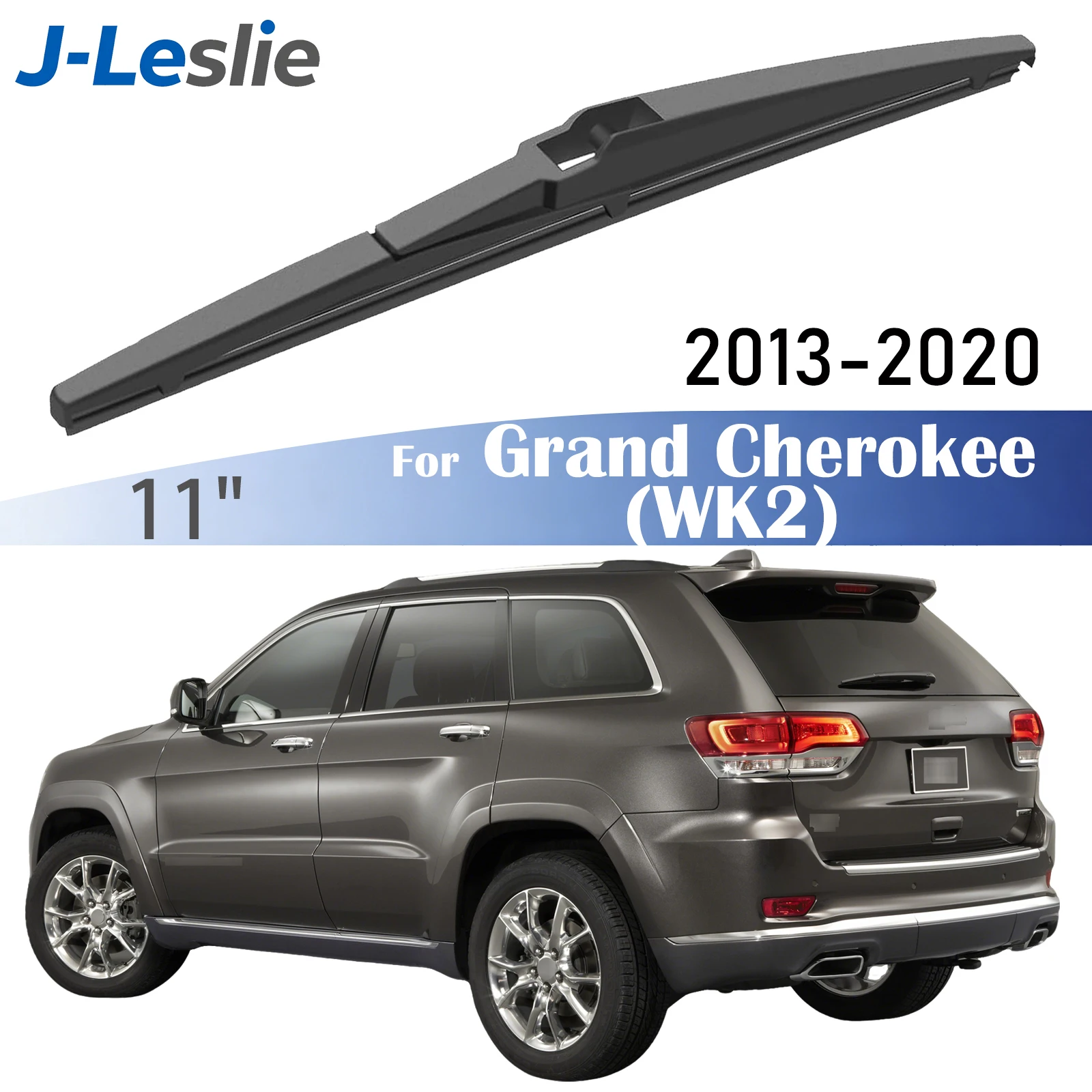 Lâmina de limpador traseiro de 11 polegadas para Jeep Grand Cherokee WK2 2013-2020, limpadores de para-brisa, escovas de chuva para janelas, acessórios limpador de parabrisa carro limpa vidros