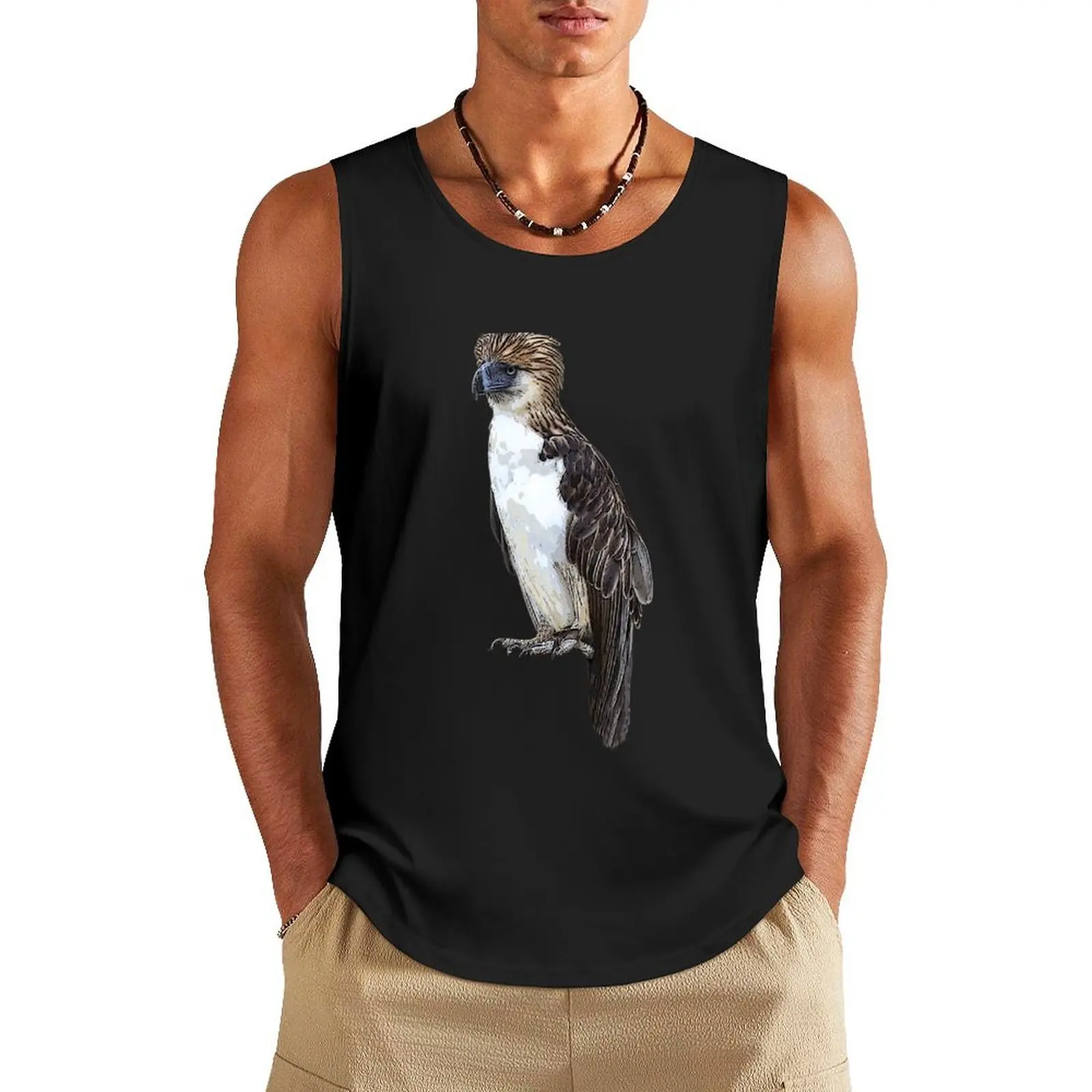 

Philippine Eagle Color Design Tank Top man vest T-shirt sports gym shirts summer Men's tops