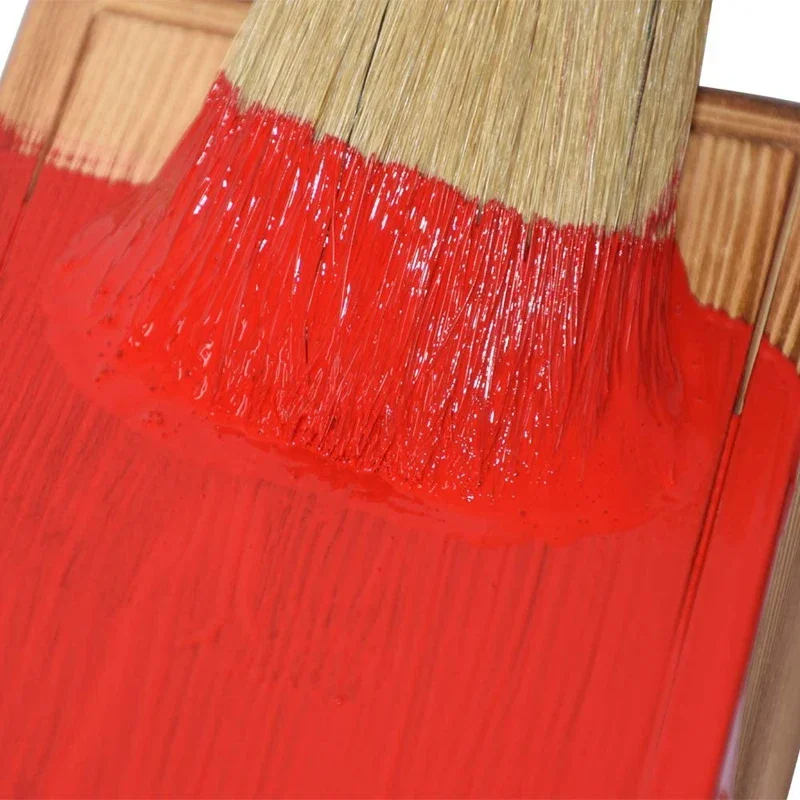 Chalk And Wax Paint Brush Large 2-In-1 Round Natural Bristles Painting Decor For Tool Furniture DIY Stencils Home