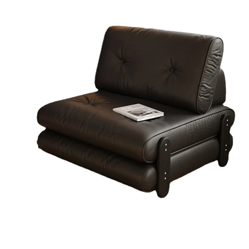 

cx Folding Sofa Bed Small Apartment Multi-Functional Dual-Use Single Leather Sofa Bed