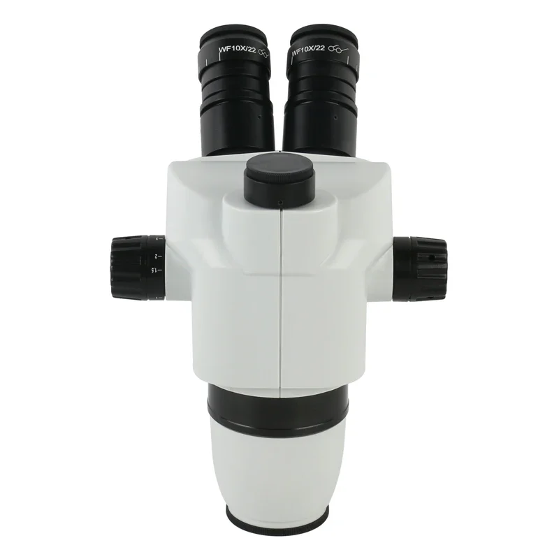 Imagem -06 - Cabeça de Microscópio Estéreo Binocular Trinocular de Laboratório Industrial com Zoom 6.7x45x Mais Ocular Wf10x 22 mm Mais Lente Objetiva 05x 07x 20x