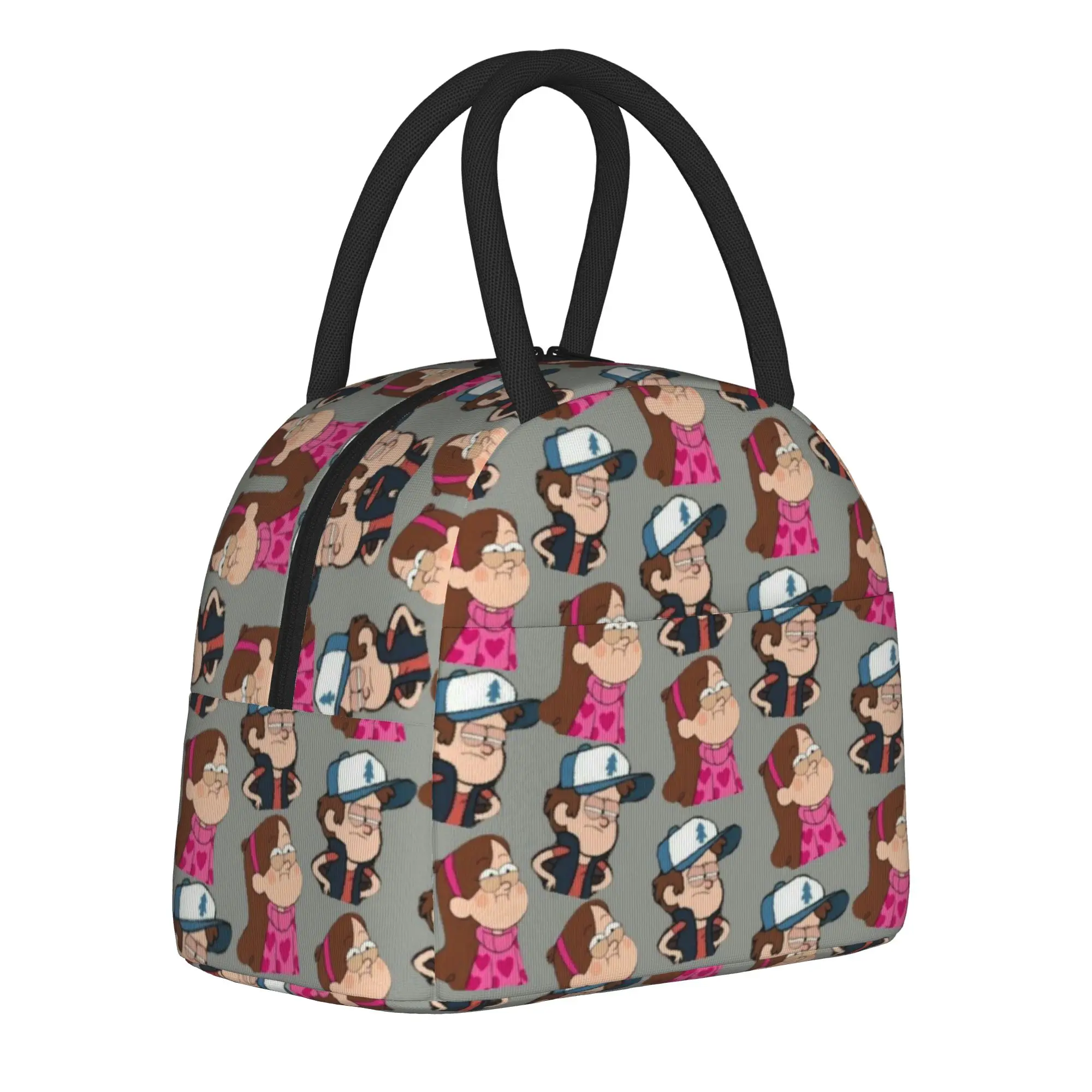 Gravitys Falls Thermal Insulated Lunch Bags for Office  Portable Food Bag Men Women Cooler Thermal Lunch Boxes