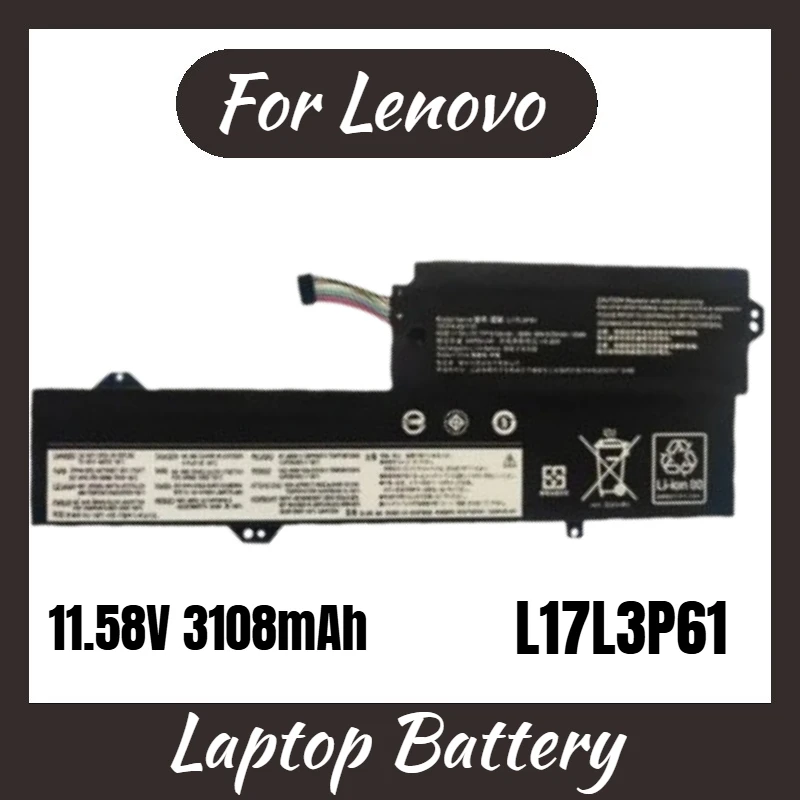 

Аккумулятор для ноутбука L17L3P61 11,58 В 3108 мАч для Lenovo IdeaPad 320S-13IKB YOGA 720-12IKB 13IKB 81AK003HMX 81B5003QUS, новое высокое качество