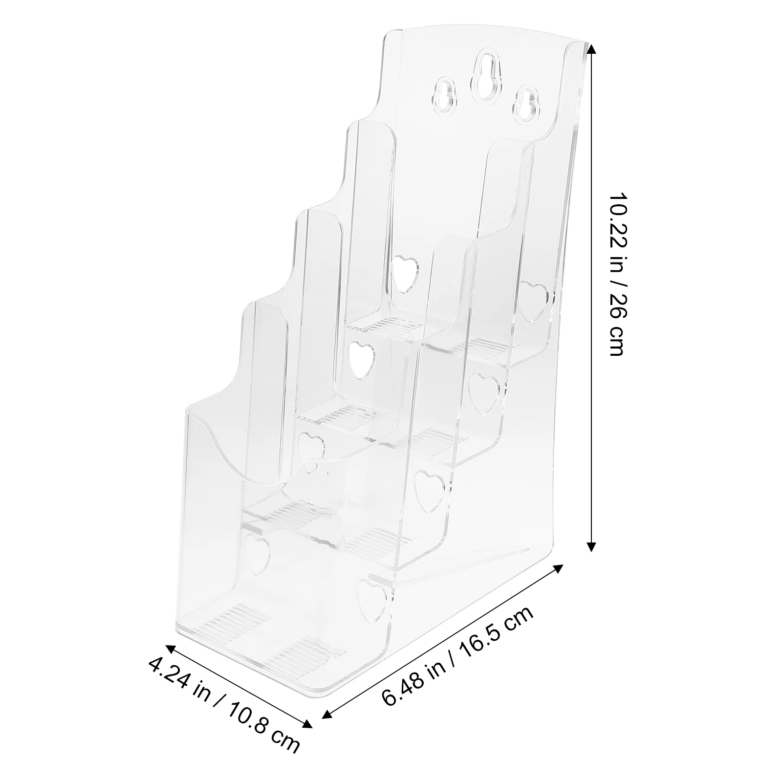 Imagem -06 - Folding Rack Documento Stand Suporte de Folheto de Acrílico Montagem na Parede Clear Card Manager Flyer Arquivo Armazenamento Display Panfleto