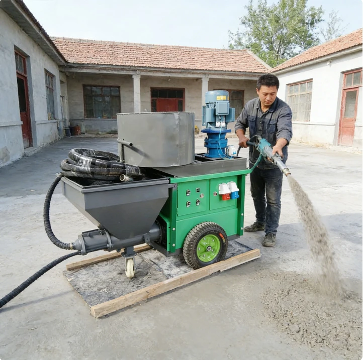 DurableConcreteMortarSprayingMachine12hpDieselEngineHighPressurePumpforConstructionSiteWallPlasteringUse-AliExpress202216001