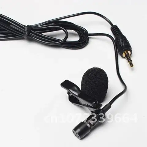 

1.45m Mini Portable Microphone Condenser Clip-on Lapel Lavalier Mic Wired Mikrofon/Microphone For Phone For Laptop