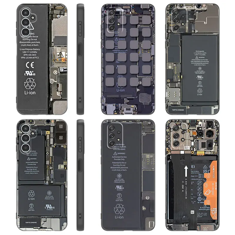 Inside Motherboard Circuit Board Case For Samsung A13 A22 A24 A32 A14 A23 A25 A34 A52S A53 A54 A73 5G A11 A12 A31 A33 A50 A51