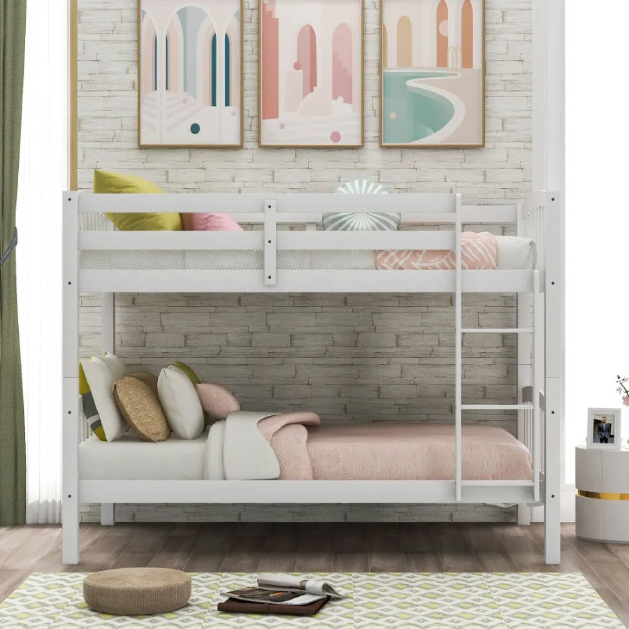 

win Over Twin Bunk Bed with Ladder