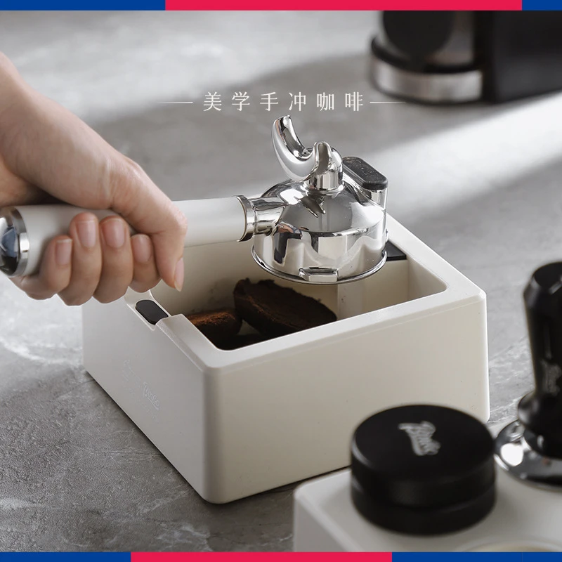 Coffee Grounds Box Square Large Capacity Household Thick Powder Container Coffee Machine Handle Storage