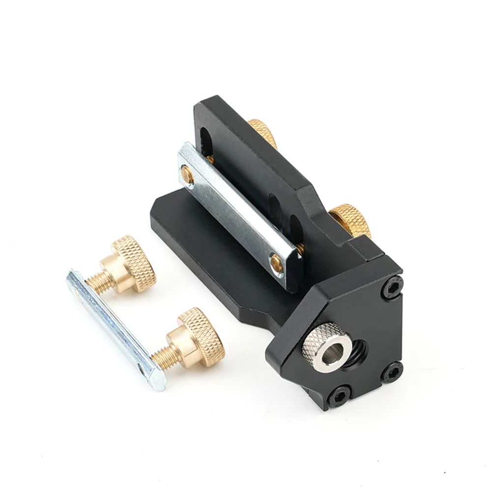 Robust Construction 98*37mm 3.85*1.45 In Aluminum Profile Drill Guide Anodized Finish Compatible With 203040 Series