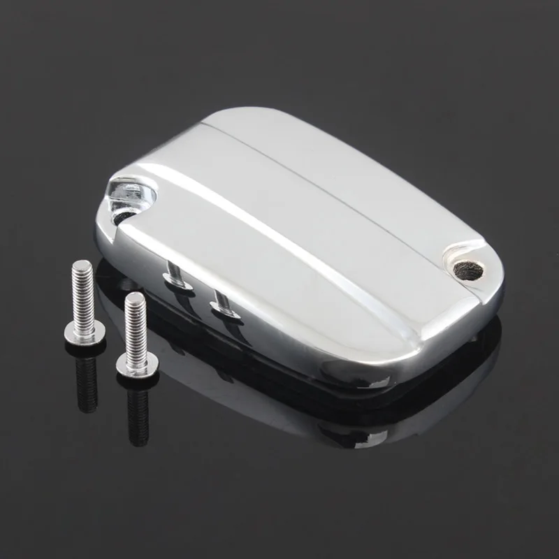 Motorcycle Chrome Front Brake Clutch Master Cylinder Reservoir Cover Cap For Harley Touring Road King Street Glide Electra Glide
