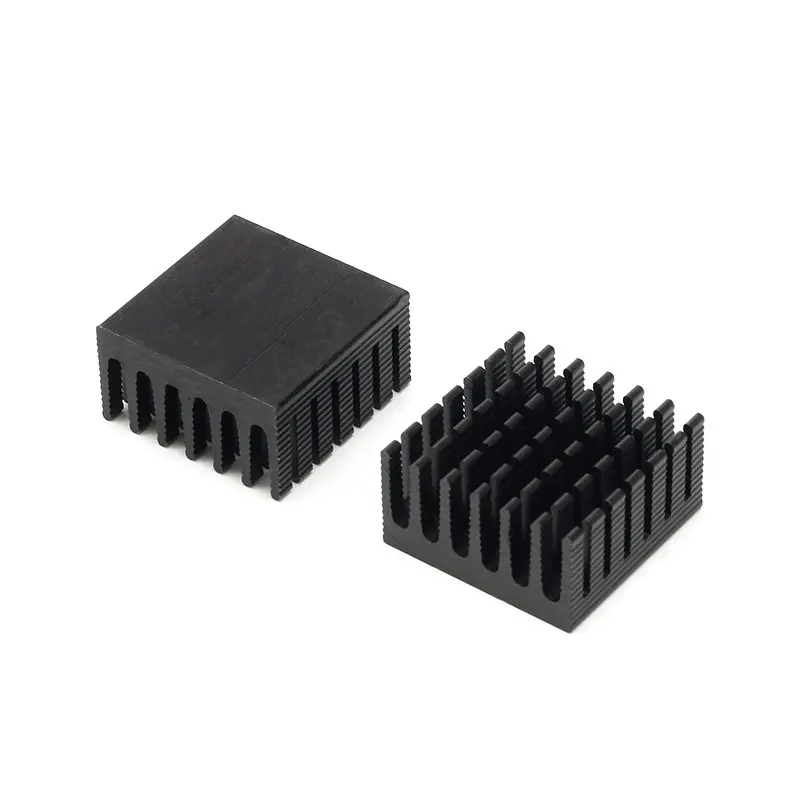 Disipador de calor con aleta de refrigeración, radiador de aluminio para LED, Transistor IC de potencia, módulo PBC 28x28x15mm, 5 unidades, 28x28x15mm