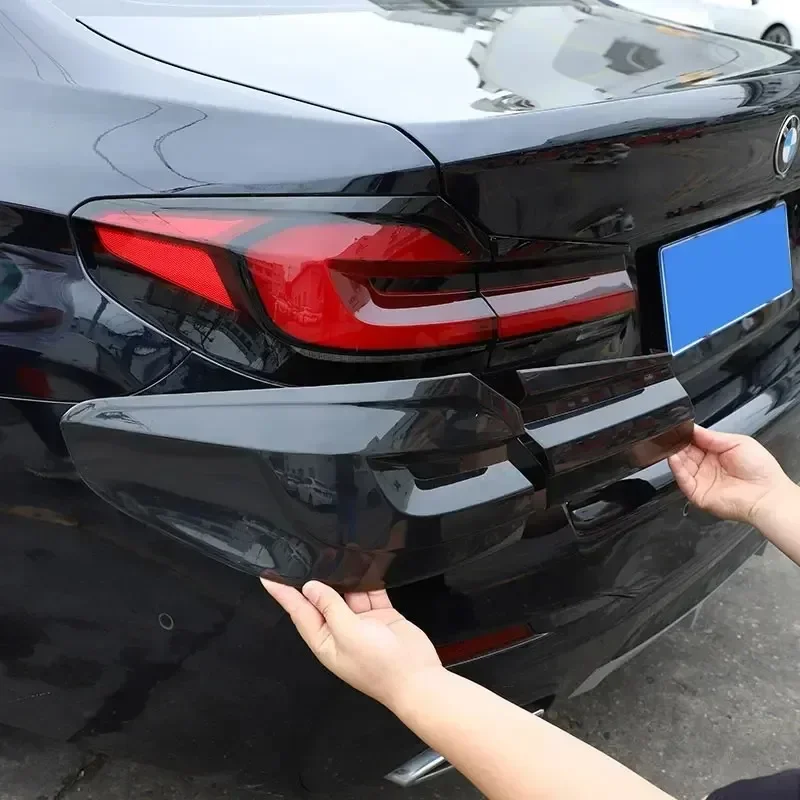 

For BMW 5 Series G30 2021-2022 ABS Blackened Car Tail Light Black Shell Tail Light Turn Signal Cover Decorative Car Accessories