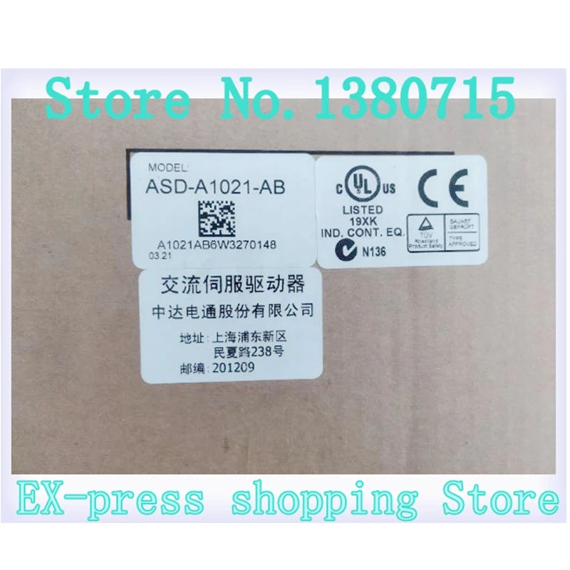 New ASD-A1021-AB 1ph 220V 1KW 6.2A Encoder Resolution 2500ppr AC Sevor Drive