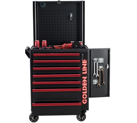 for·Heavy Duty Iron Steel Workbench Tool Carts Storage Cabinets Tool Chest Trolley Workshop Powder Coating Finish#
