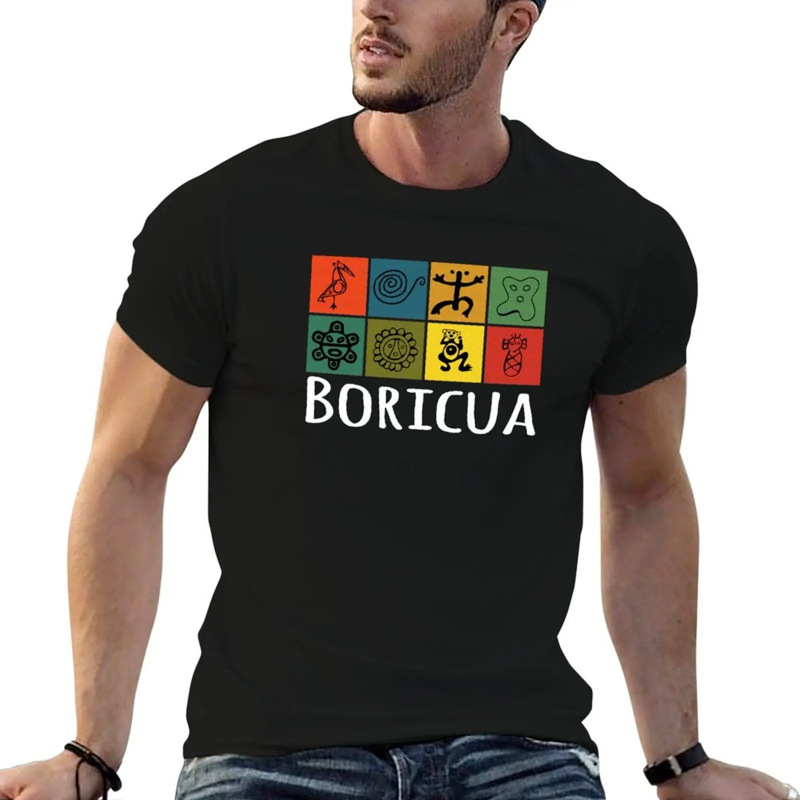 

Puerto Rico Boricua Tiano Art - Puero Rican T-Shirt t shirt man casual funny t shirts man t shirts for man pack cotton T-shirt