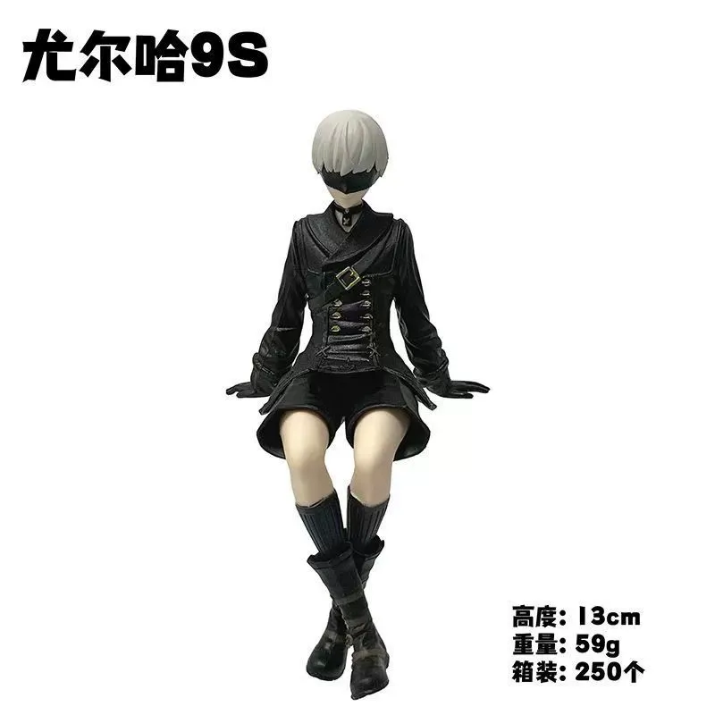 Auf Lager 13-15cm Schwarz-Weiß Brandneue Figur, PVC-Sitzmodell, Sammlerstück, Geschenkspielzeug, Neujahrs- und Feiertagsgeschenk – Detail 4