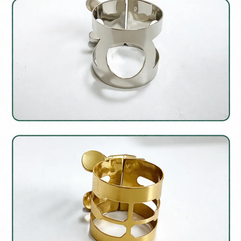 Saxophone Clarinet Mouthpiece Ligature Metal Clamp For Reed Stability Professional Woodwind Instrument Repair Accessory