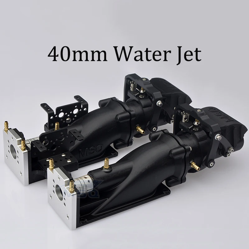 MSQ 40mm Water Jet Boat Pump Spray Water Thruster With Reversing bucket 4/5mm Shaft  for RC Model Jet Boats