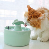 Ceramic Water Fountain For Cats And Dogs, Drinking ,pet Water Dispenser,cat Bowls Puppy Dinker Bowls,1.3l Pet Supplies