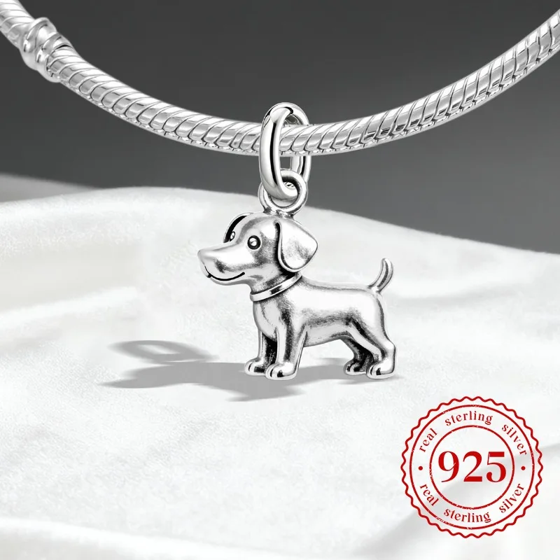 

Винтажные подвески из стерлингового серебра 925 пробы JamesAvery, щенки, животные, серия, подвески, бусины, подходят для оригинального браслета, ожерелья, ювелирные изделия своими руками