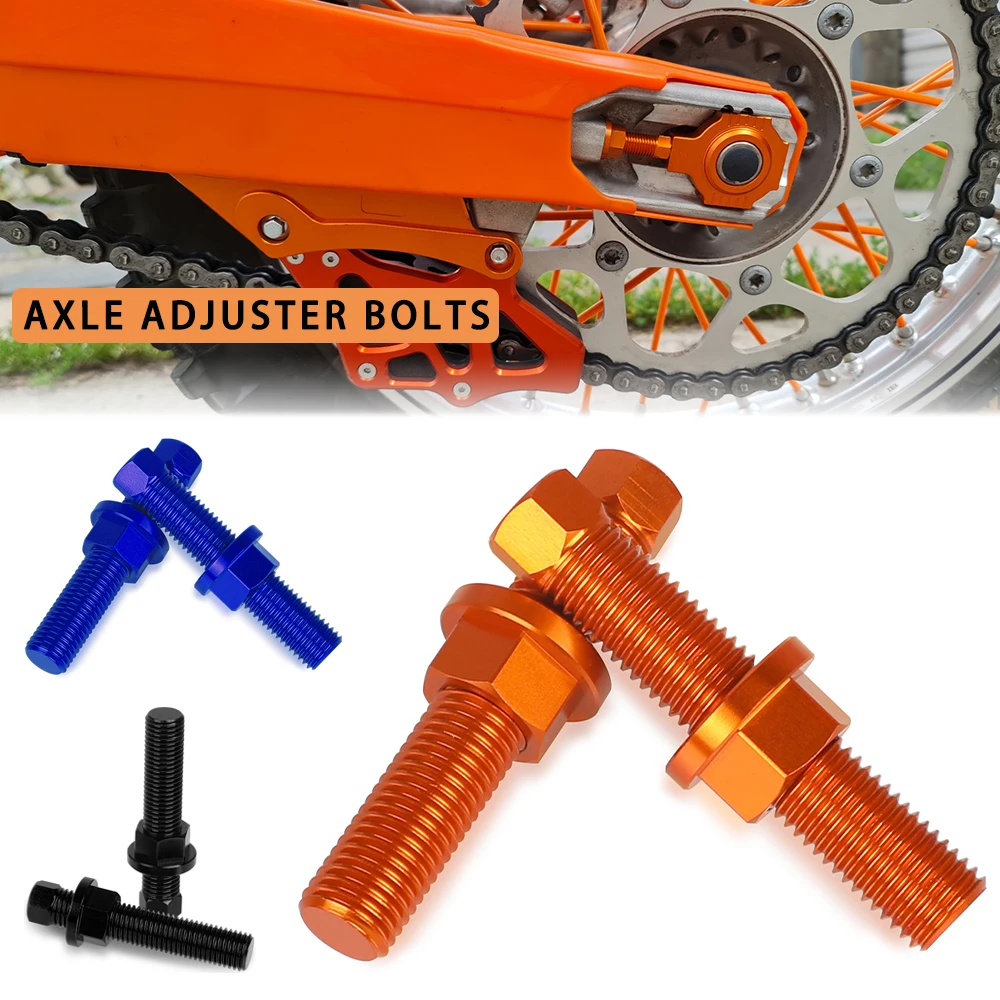 

Motorbike Parts For KTM 250-530 XC/XCF/XCW/EXC/EXC-F/R 2007-2023 Motorcycle Aluminium Accessories Chain Axle Adjuster Bolt Nuts