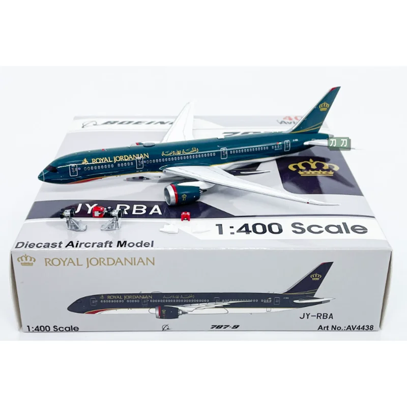 Modelo de Avión de Aleación Fundida a Presión de Jordan Royal Airways B787-9 JY-RBA, Escala 1/72, Coleccionable y Decorativo