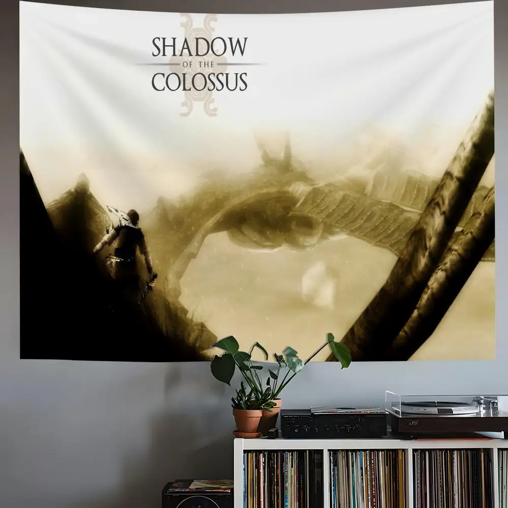 Art Game Shadow of the Colossus Tapestry Multipurpose Home Art for Living Room Bedroom Dorm High Quality Soft Fabric