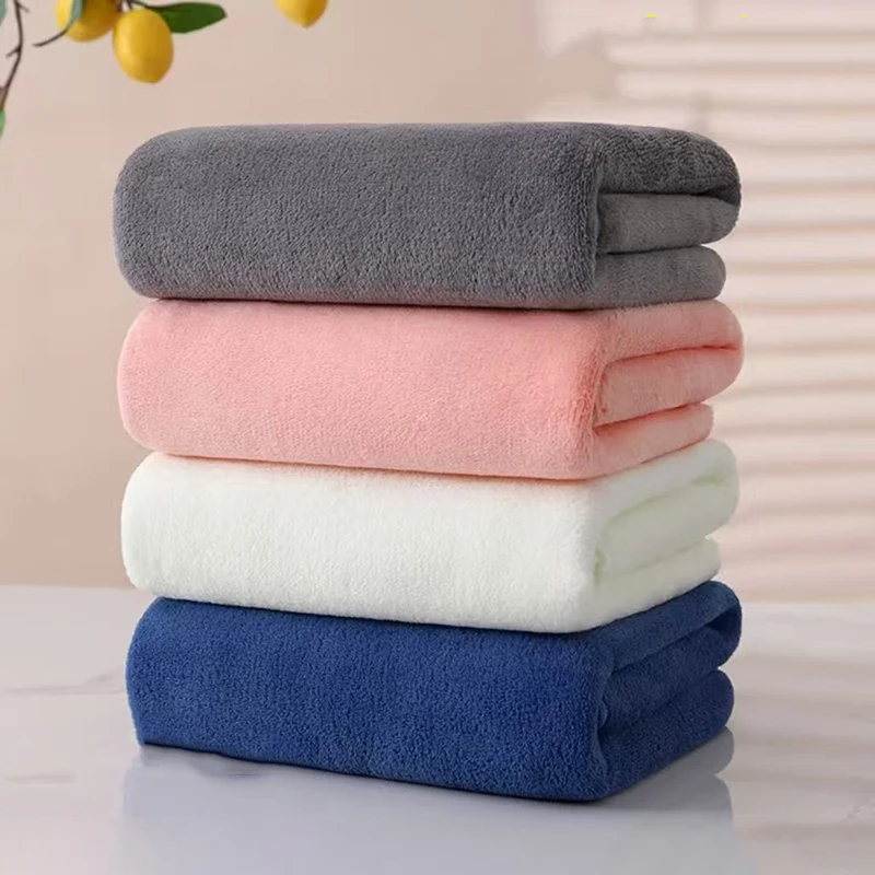 Thickened Absorbent Coral Velvet Bath Towel 70x140CM Unisex Soft for Children Adult Home Shower Travel