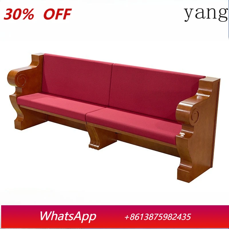 

LH bench Solid wood reinforced thickened furniture Kneeling church chair