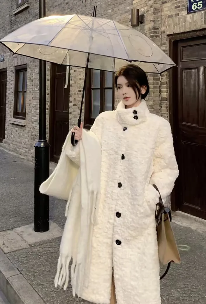 

Парки для женщин и девочек, осенние двухслойные парки из полиэстера с кнопками выше колена, с карманом и потайной аппликацией, пояс для похудения