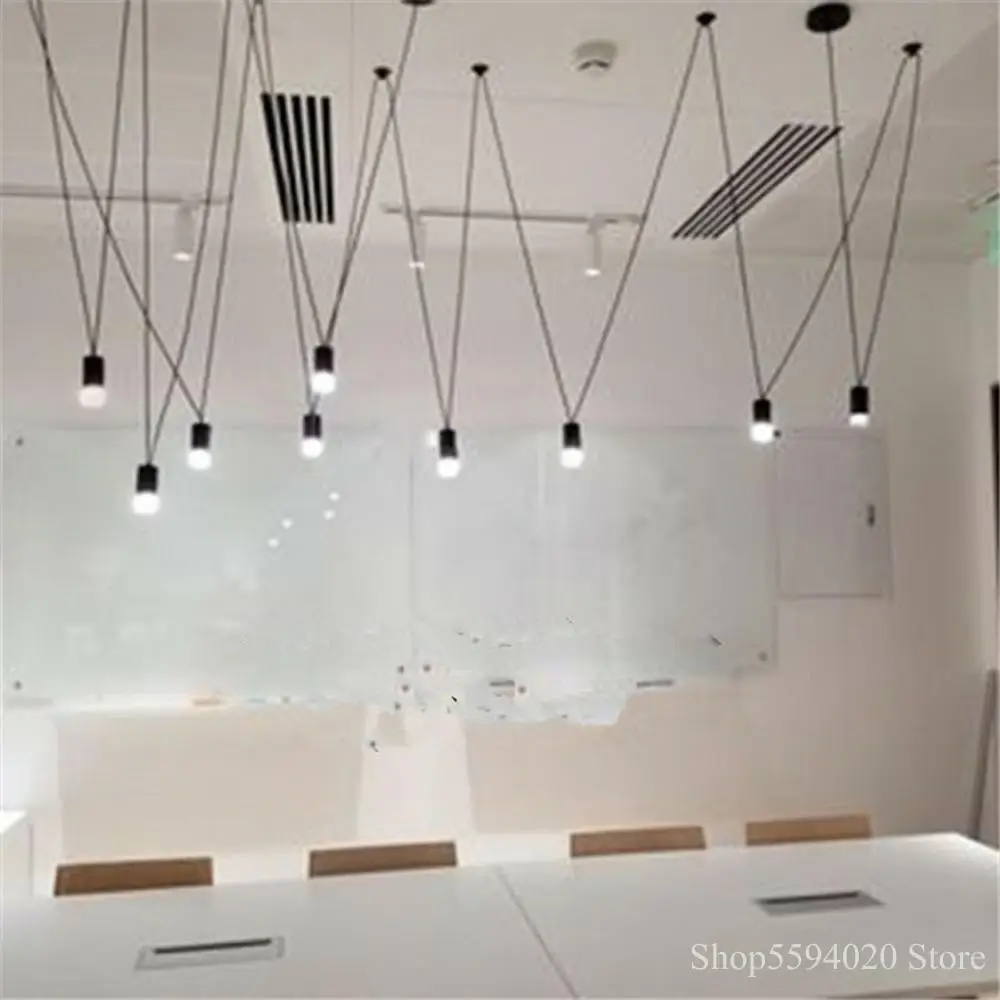 Design Geometric DIY Pendant Lights Match Line Led Hanging Light Fixture Fixture Wire Hanging Lamp Lustre Home Decor Industrial