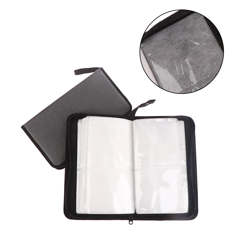 Carry Box Handbag With Zipper Album Organizer 80-Sheets Car CD Case Disc Dvd Storage Bag Sleeves Holder Case