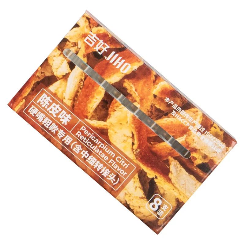 Dried Tangerine Peel Flavor For Thick Thin Tobacco Filter Portable Crush Ball Disposable Creative Smoke Filter Mini Smoking Tool
