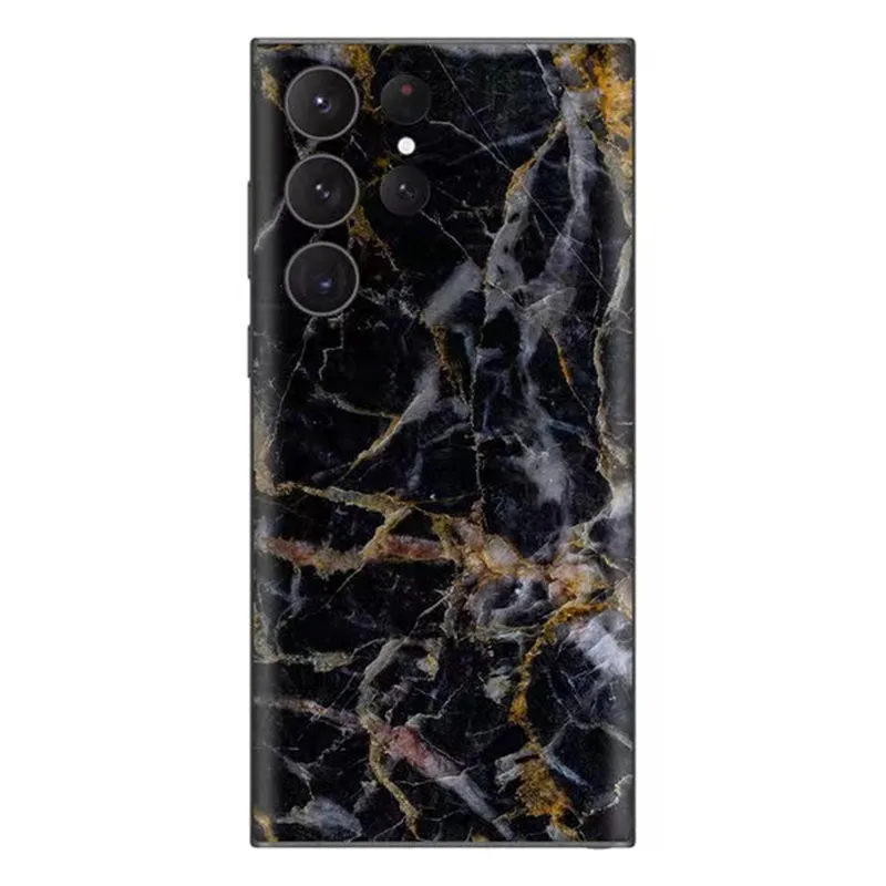 Marble Decal Skin for Samsung Galaxy S24 S23 S22 S21 Note 20 Ultra 10 Plus A52 A52s A72 A73 A53 3M Back Sticker Cover