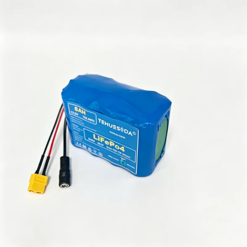 Lifepo4 Battery Pack 12.8V 8Ah 26650-4S2P  with BMS for Electric Boats Drones Toy Cars Etc Uninterruptible Power Supply view 2