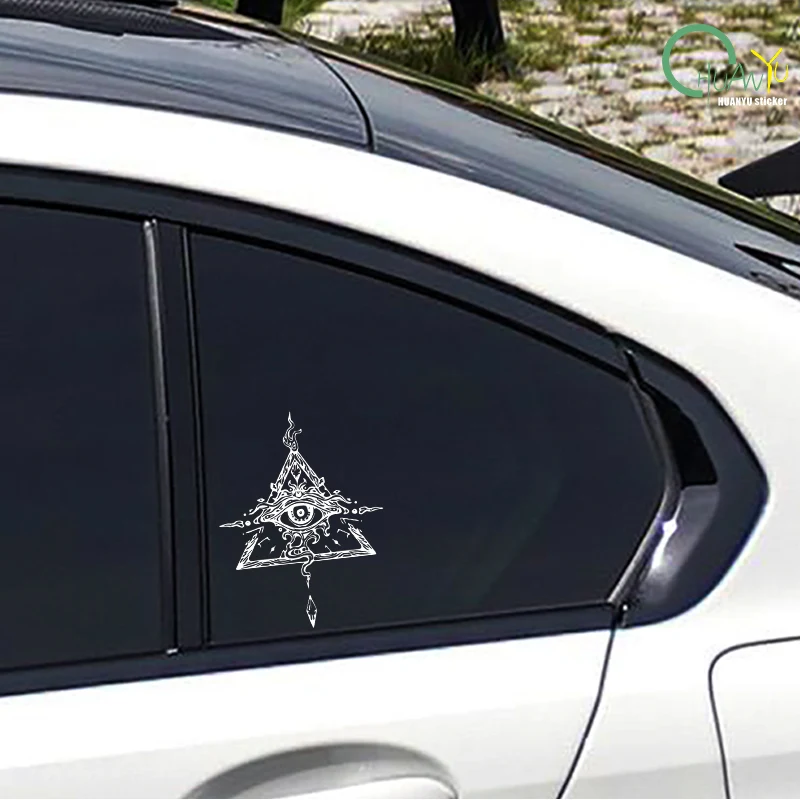 Autocollant de voiture à œil créatif personnalisé, décoration anti-rayures de voiture et de moto, autocollant réfléchissant imperméable.