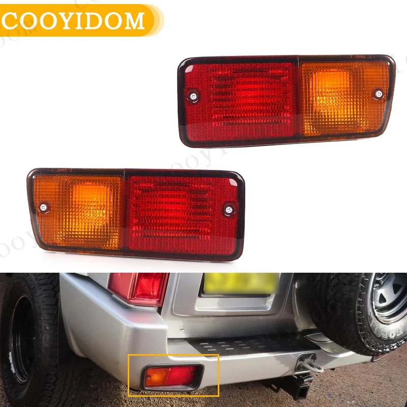 Car rear bumper fog light barke light stop lamp indicator For Nissan Patrol GU Y61 2001 2002 2003 2004 Series Taillights