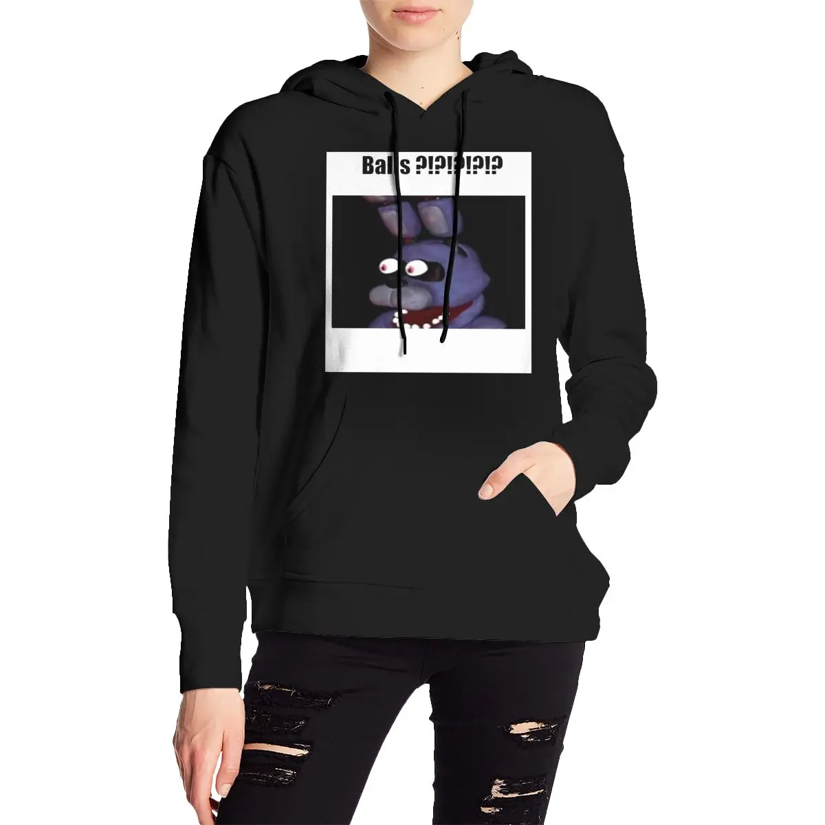 

Фnaf Bonnie Balls! !!! Толстовка с капюшоном Meme 1, пуловер в стиле хип-хоп, осень-зима, мужская и женская толстовка для пар, топы с длинными рукавами