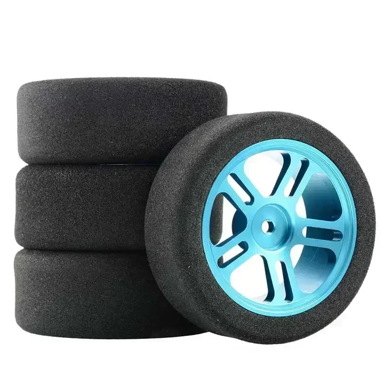 4pcs wltoys 144001 124019 124017 A959 parts on road foam tyres 68MM wheel fit 12MM hex for 1/16 1/14 1/12 remotre contrl cars view 4