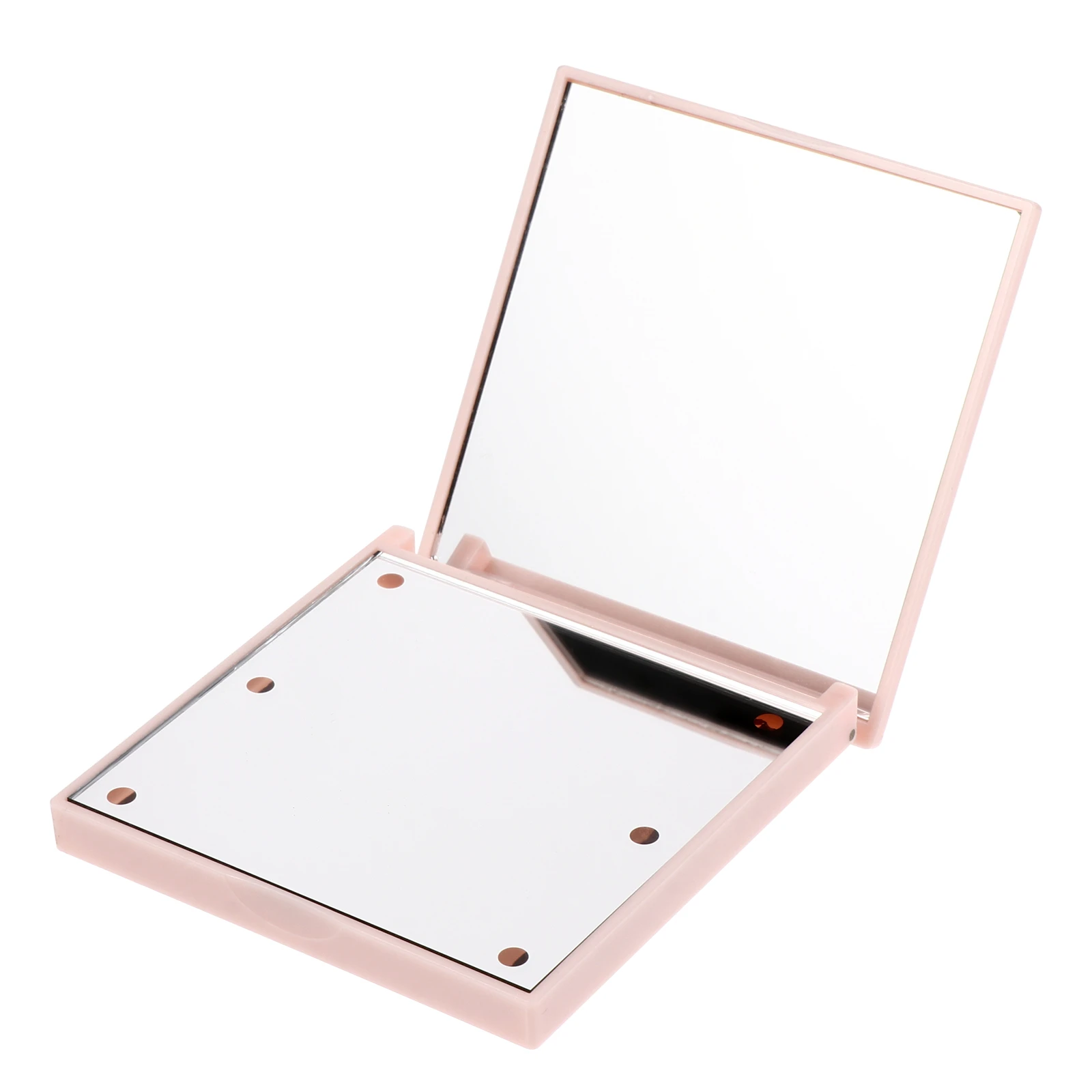 

Mini Makeup Mirror Foldable LED Light Compact Mirror Portable for Travel High Definition Clear