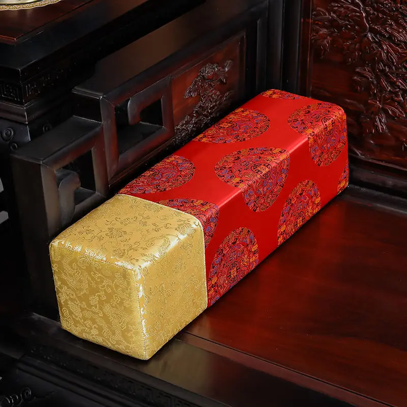 50/55/60cm Chinese ancient  pillow backrest armrest square cylindrical shape cushion for mahogany sofa