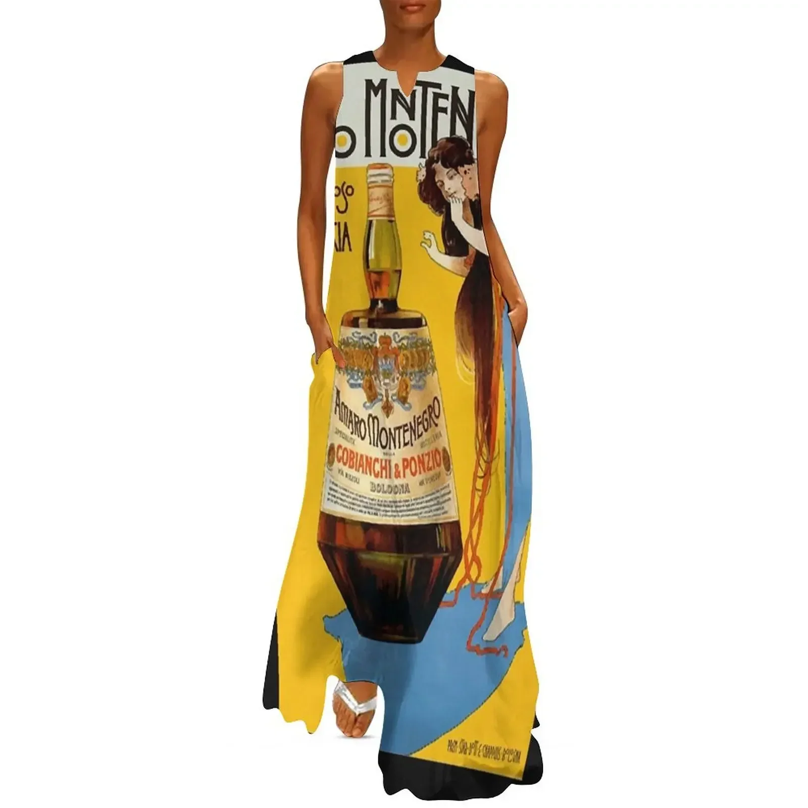 

Amaro Montenegro Vintage Food&Drink Classic T-Shirt Long Dress women long dresses Dress