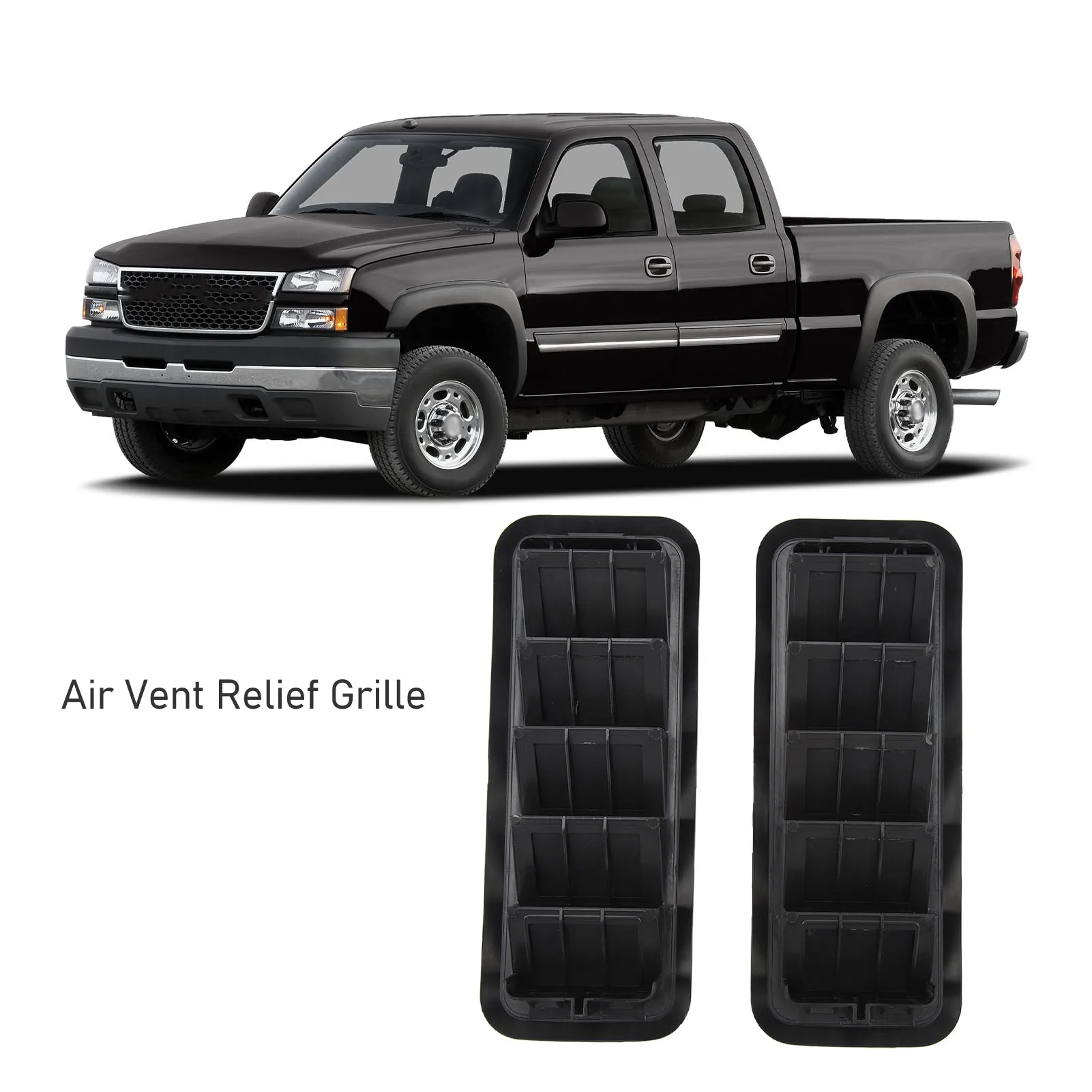 Rejilla de alivio de ventilación de aire para Panel trasero de coche, repuesto ABS 13596856 para Chevy Silverado 1500 2500 3500 HD, 2 uds.