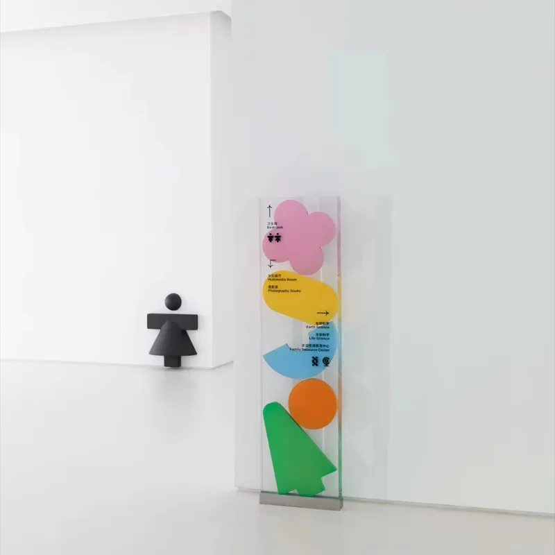 Custom Design School Resin Casting Solid Orientation Signage Interior Architecture Wayfinding Signage Paint Surface