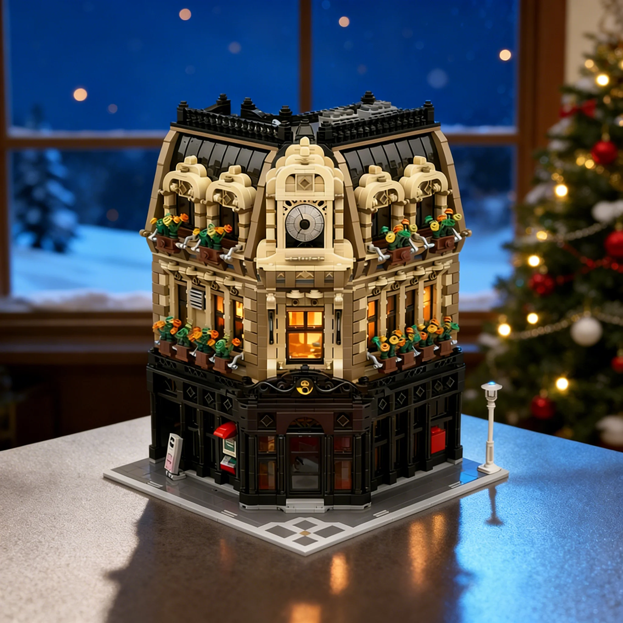 

Набор строительных блоков MOC «Почтовое отделение» (4534 детали), модульная модель городского пейзажа, креативный подарок, DIY-декор для взрослых и детей, для дома и офиса